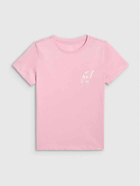 4F 4F T-Shirt URBAN COMMUTER Różowy jasny Regular Fit