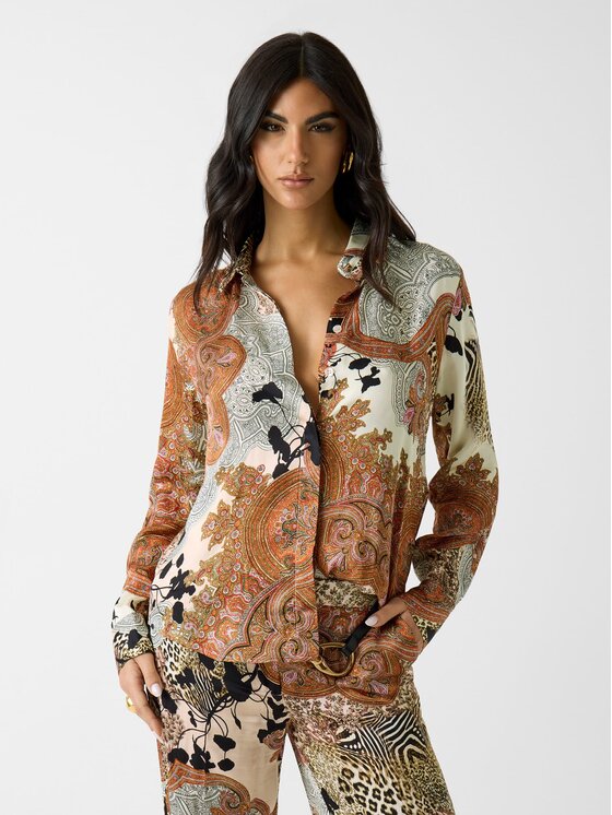 Marciano Guess Marciano Guess Top 181763 Kolorowy Classic Fit