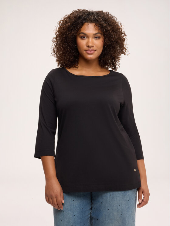 Fiorella Rubino Fiorella Rubino T-Shirt G0CRL009262N033 Czarny Regular Fit