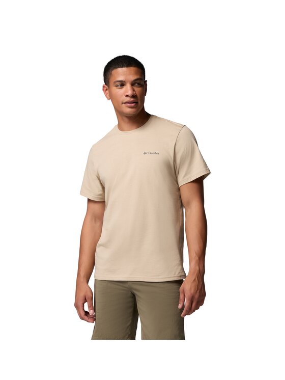 Columbia Columbia T-Shirt 215499 Beżowy Regular Fit