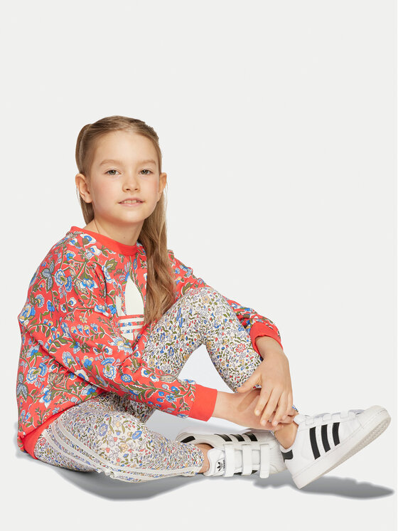 adidas adidas Set majica dugih rukava i leggins Liberty London JV7803 Tamnoplava Loose Fit