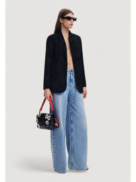 Desigual Desigual Giacca da donna AME_LONG BEACH Nero Long Fit