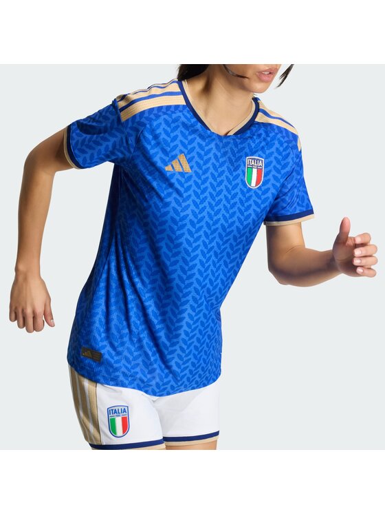 adidas adidas Koszulka techniczna Italy 26 Women's Team Home Authentic Jersey Błękitny Slim Fit