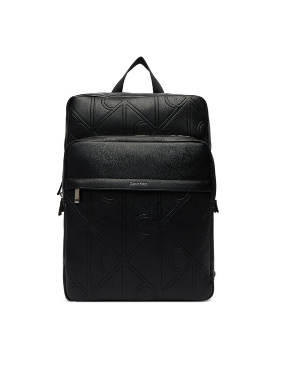 Calvin Klein Calvin Klein Válltáska Emblem Aop Emboss Slim Square Bp LV04D3328G Fekete