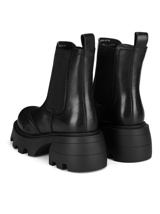 Badura Badura Kotníková obuv s elastickým prvkem WFA3150-2Z Černá