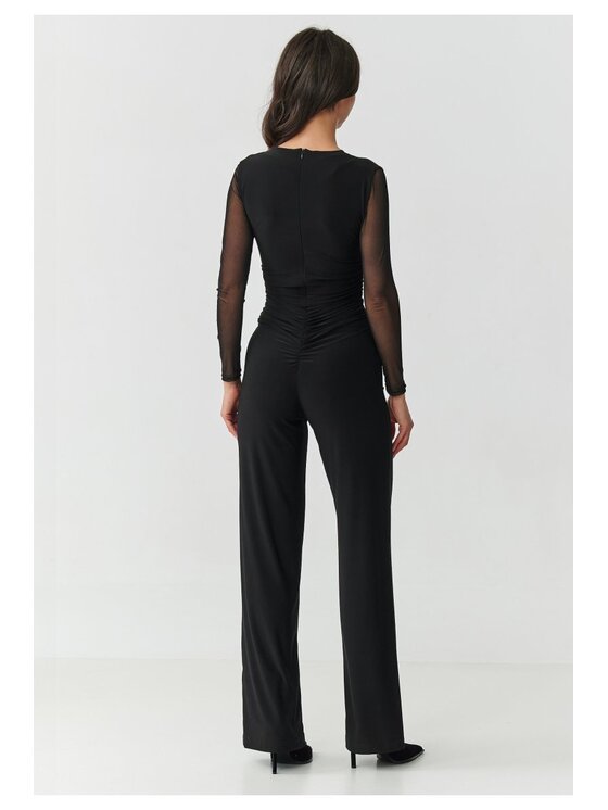 Makadamia Makadamia Kombinezon M904 Czarny Slim Fit