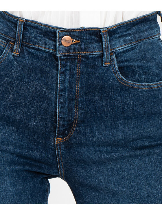 Wrangler Wrangler Jeansy W26LKRP25 Granatowy Slim Fit
