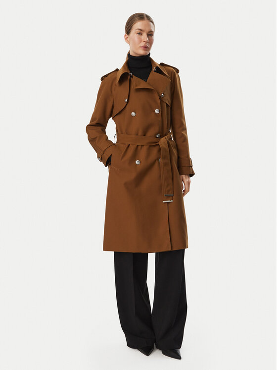 Morgan Morgan Vihmamantel 242-GTRENCH1 Pruun Regular Fit