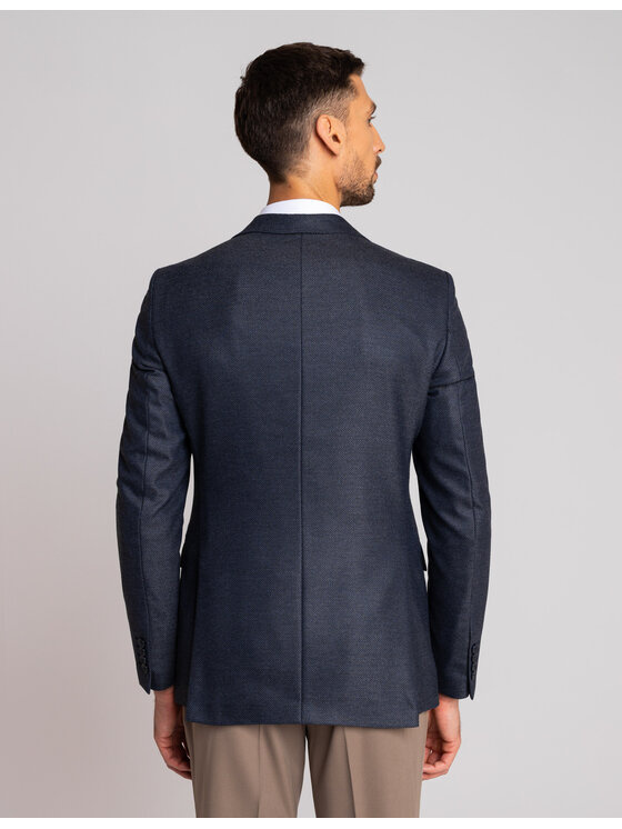 Borgio Borgio Marynarka brolo_g Granatowy Slim Fit