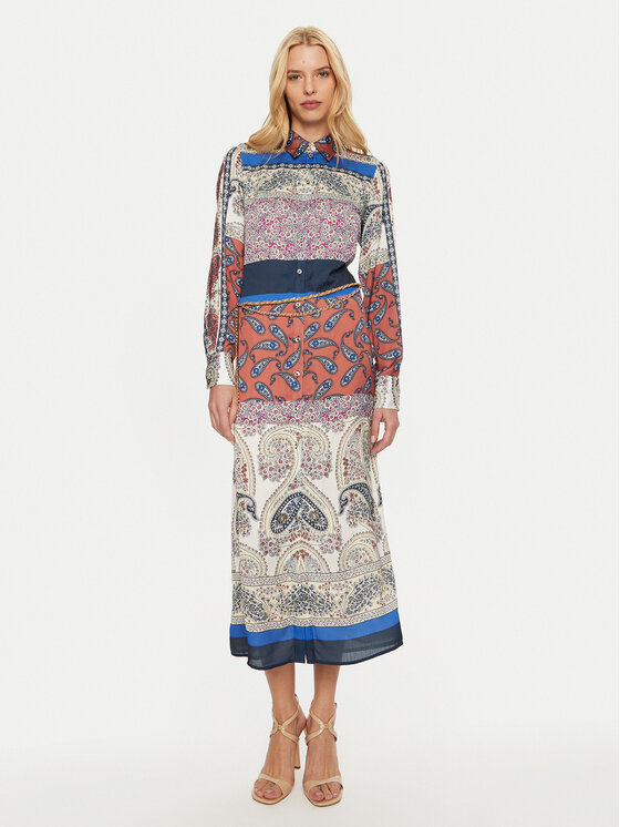 Guess Guess Marškinių tipo suknelė Floriane W4BK90 WFQM2 Spalvota Regular Fit