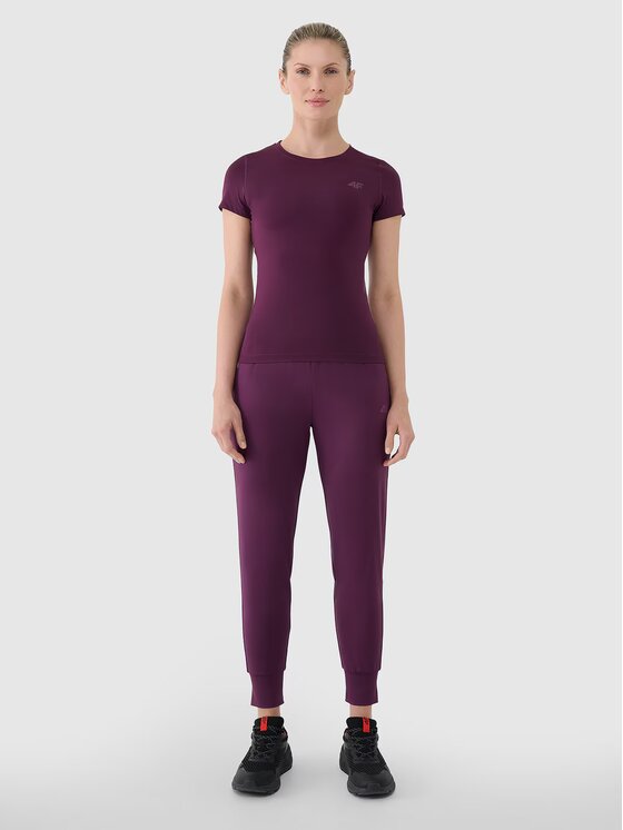 4F 4F Tričko 4FRSS25TFTSF1235-50S Fialová Regular Fit