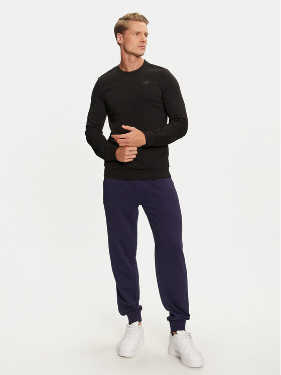 4F 4F Μπλούζα 4FWMM00TSWSM1465 Μαύρο Regular Fit