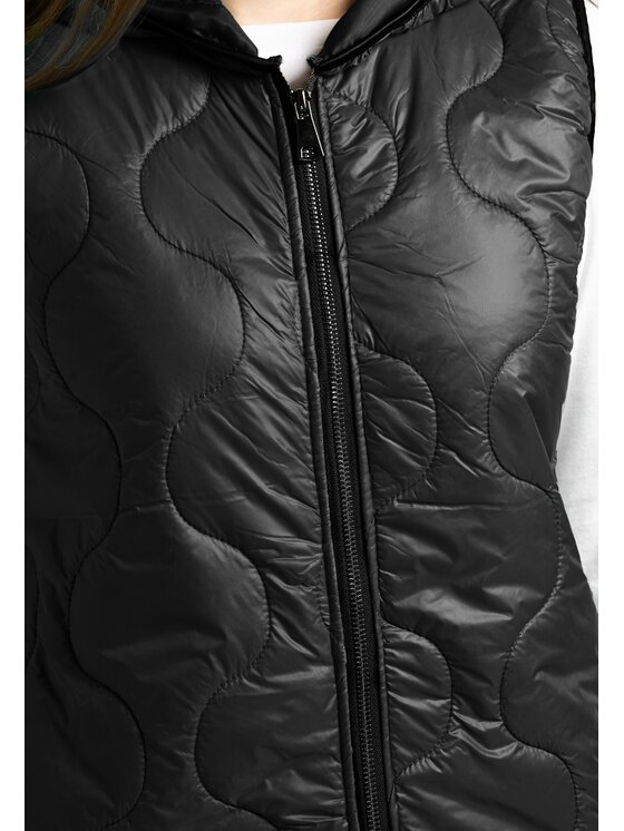 Perso Perso Bezrękawnik BLE230000F Czarny Regular Fit