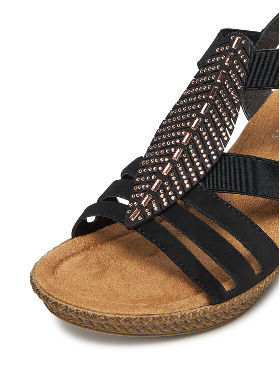 Rieker Rieker Sandalen 66526-00 Schwarz