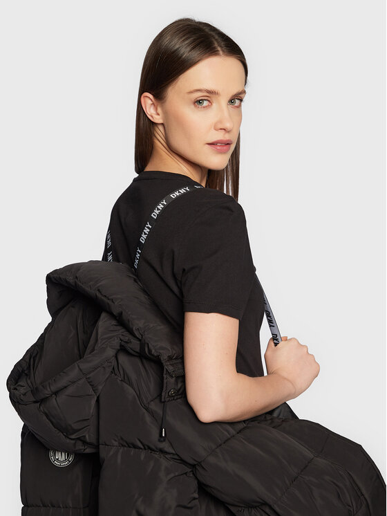 DKNY Sport DKNY Sport Μπουφάν χειμωνιάτικο DP2J9180 Μαύρο Regular Fit