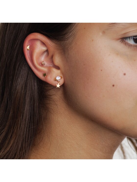 ANIA KRUK ANIA KRUK Piercing SMVKS1040Z Żółte złocenie