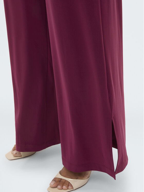 Fiorella Rubino Fiorella Rubino Spodnie materiałowe P823L002349N036 Bordowy Flare Fit