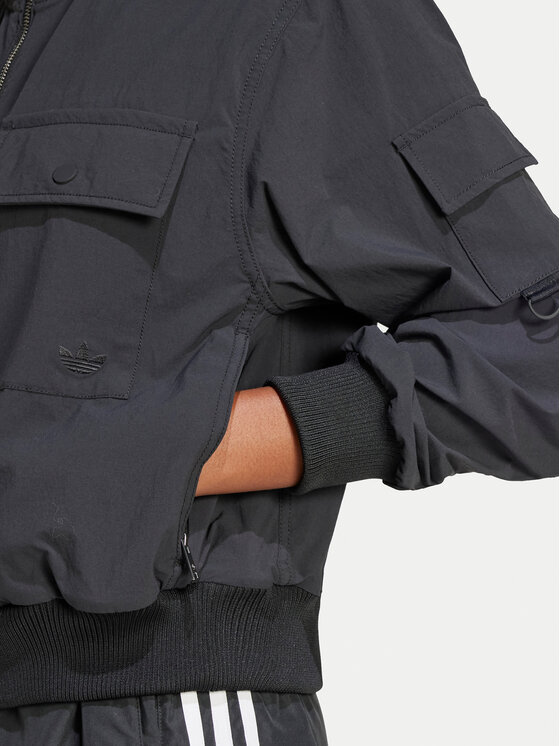 adidas adidas Bunda bomber Premium Essentials JD4792 Černá Loose Fit