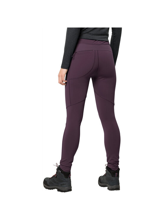 Jack Wolfskin Jack Wolfskin Spodnie dresowe Jack Wolfskin Salmaster Pants W Fioletowy Regular Fit