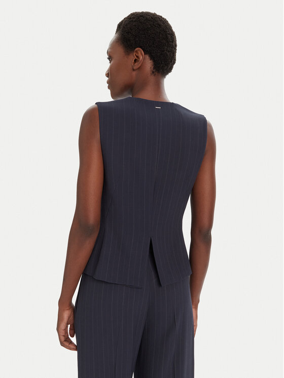 BOSS BOSS Obleková vesta Julinia 50548493 Tmavomodrá Regular Fit