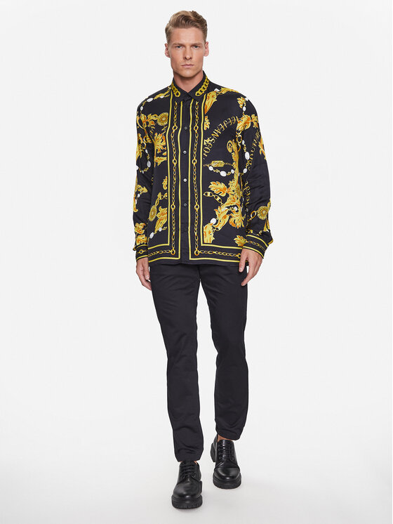 Versace Jeans Couture Versace Jeans Couture Πουκάμισο 75GAL2RC Μαύρο Regular Fit