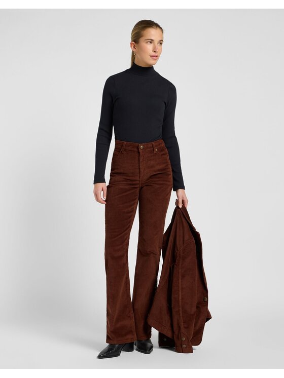 Lee Lee Sweter MOCK NECK Czarny Slim Fit