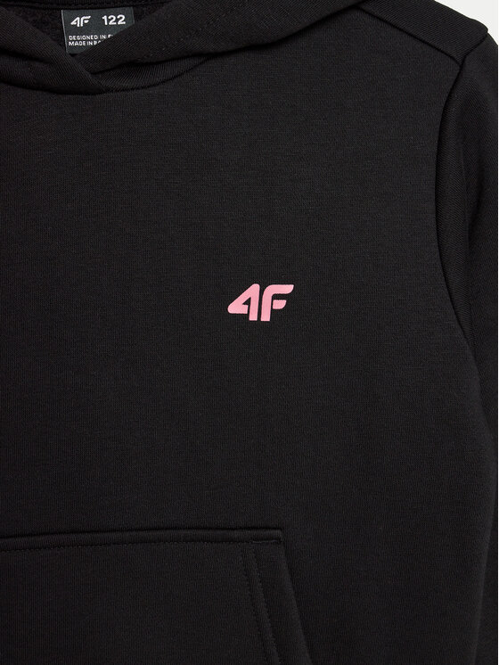 4F 4F Μπλούζα 4FJWMM00TSWSF1316 Μαύρο Regular Fit