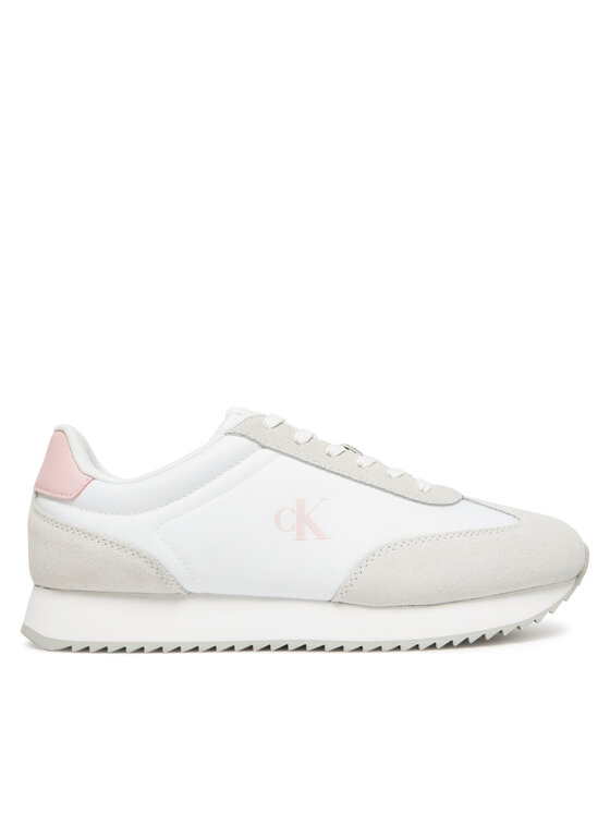 Sneakers Calvin Klein Jeans Runner Laceup Mg Nylon Mix YW0YW01828 Alb