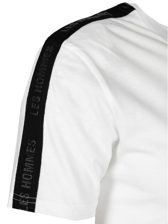 Les Hommes Les Hommes T-shirt LF224100-0700-1009 | Round neck Bianco Regular Fit