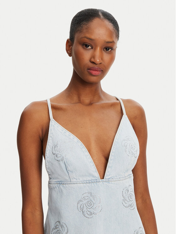 ROTATE ROTATE Rochie de blugi 1140641468 Albastru celest Slim Fit