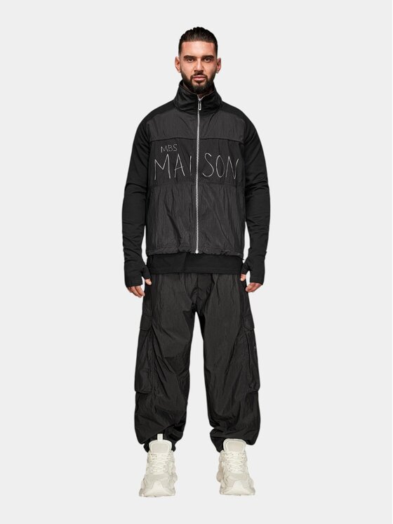 MADE BY SOCIETY MADE BY SOCIETY Spodnie materiałowe HUSK Pants - P17744 Czarny Basic Fit