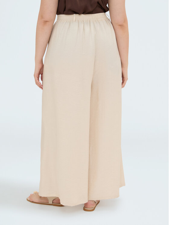 Fiorella Rubino Fiorella Rubino Pantaloni di tessuto P015L002553N002 Crema Over Fit
