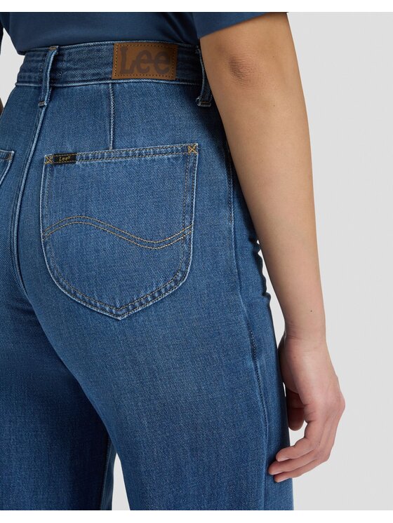 Lee Lee Jeansy STELLA Niebieski Wide Leg