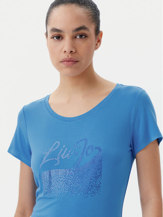Liu Jo Beachwear Liu Jo Beachwear Tričko VA5157 JS360 Modrá Regular Fit