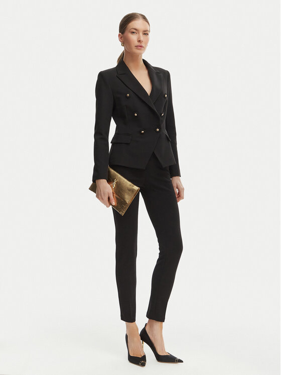 Rinascimento Rinascimento Hlače CFC0127865003 Crna Slim Fit