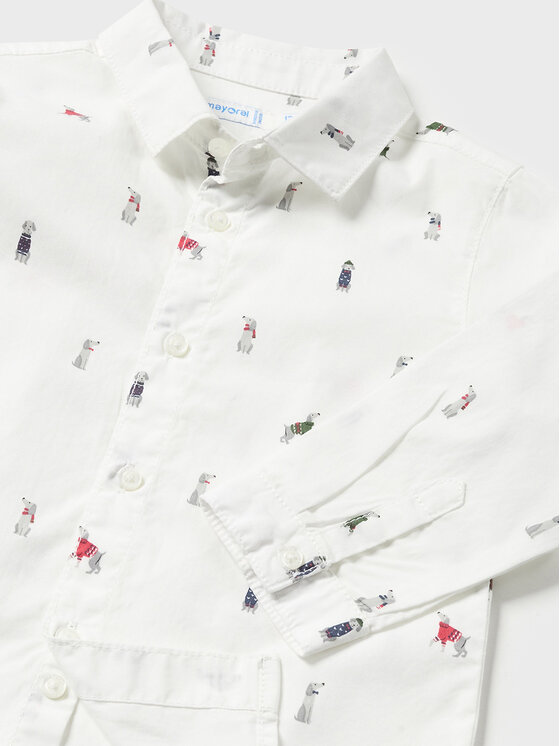Mayoral Mayoral Camicia 2.176 Bianco Regular Fit