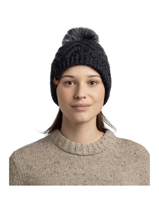 Buff Buff Berretto Knitted Fleece Caryn Beanie Nero