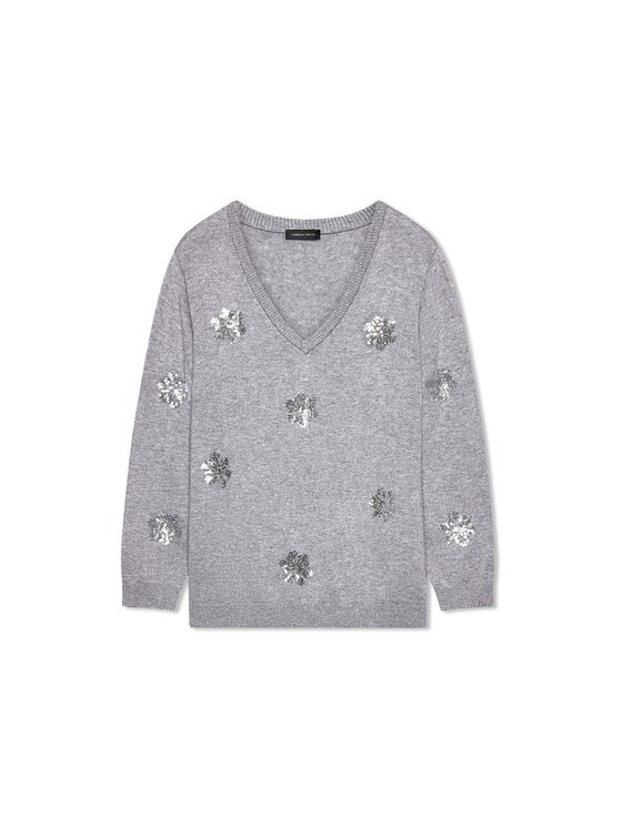 Fiorella Rubino Fiorella Rubino Sweter M532L008819N013 Szary Regular Fit