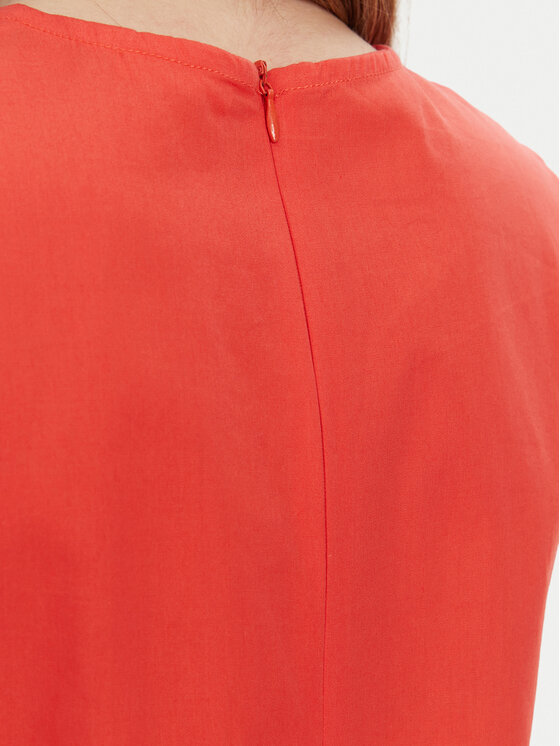 Selmark Selmark Letné šaty BL495 Koralová Regular Fit