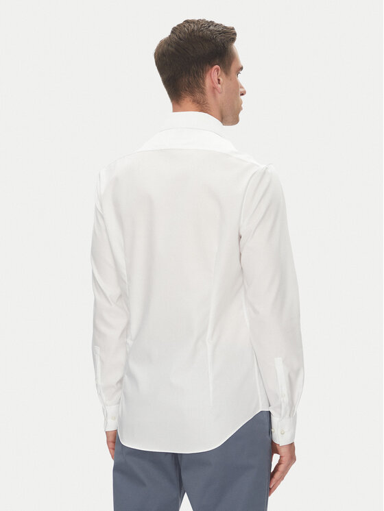 Calvin Klein Calvin Klein Koszula LV019EU017 Biały Slim Fit
