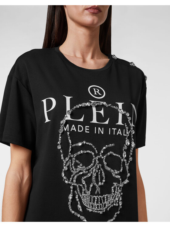 PHILIPP PLEIN PHILIPP PLEIN T-Shirt 13631 Czarny Regular Fit