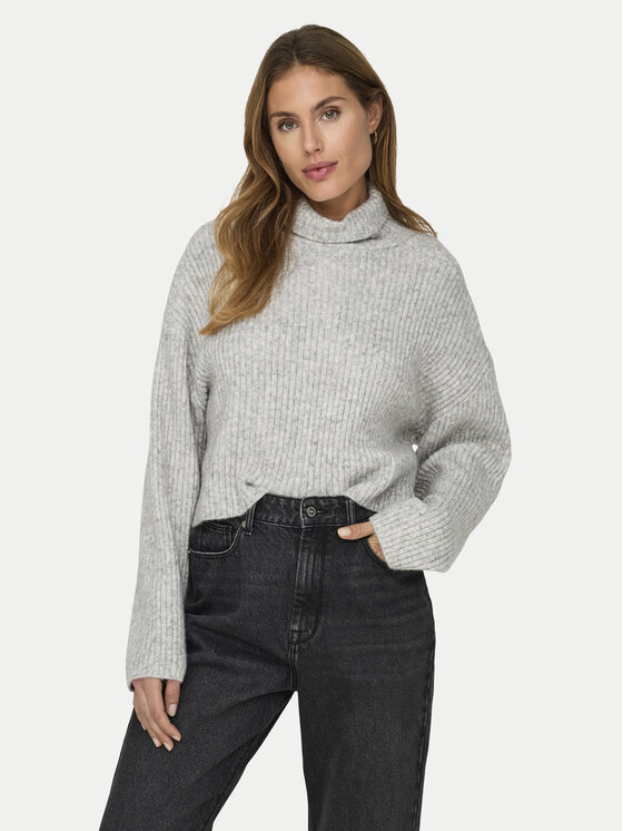 ONLY ONLY Dolčevita Melanie 15321177 Siva Regular Fit