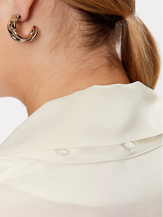 BOSS BOSS Bluse 50483312 Écru Relaxed Fit