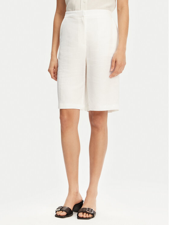 BOSS Bermudy 50537403 Biela Relaxed Fit