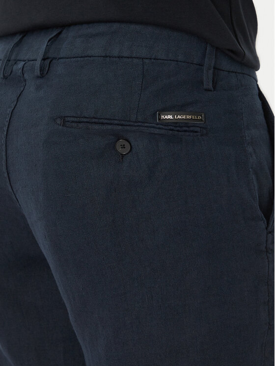 KARL LAGERFELD KARL LAGERFELD Шорти з тканини 265320 562818 Cиній Regular Fit
