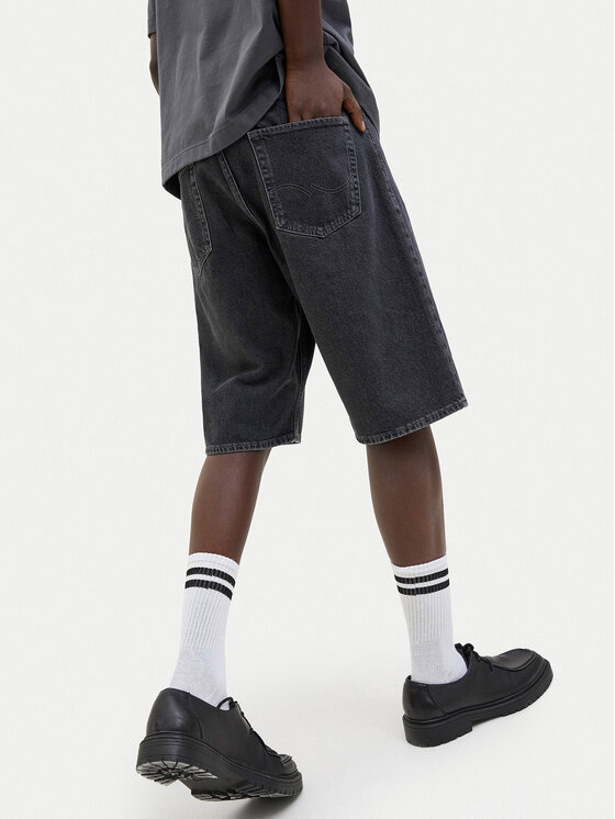Jack & Jones Jack & Jones Szorty jeansowe Iron 12278463 Czarny Baggy Fit