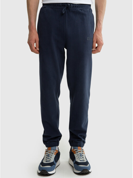 BIG STAR BIG STAR Spodnie dresowe BRUTUS Granatowy Basic Fit