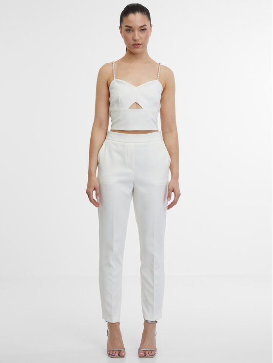 Orsay Orsay Top 1000282044000__40 Biały Regular Fit