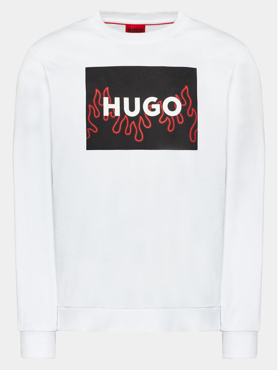 HUGO Hugo Bluza Duragol 50506990 Biały Regular Fit