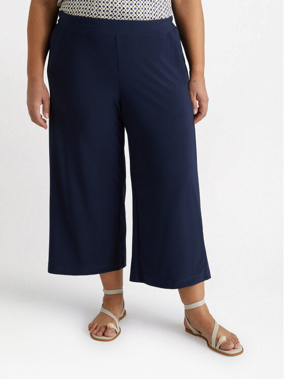 Fiorella Rubino Fiorella Rubino Pantaloni di tessuto P809L002093N034 Blu A-Line Fit